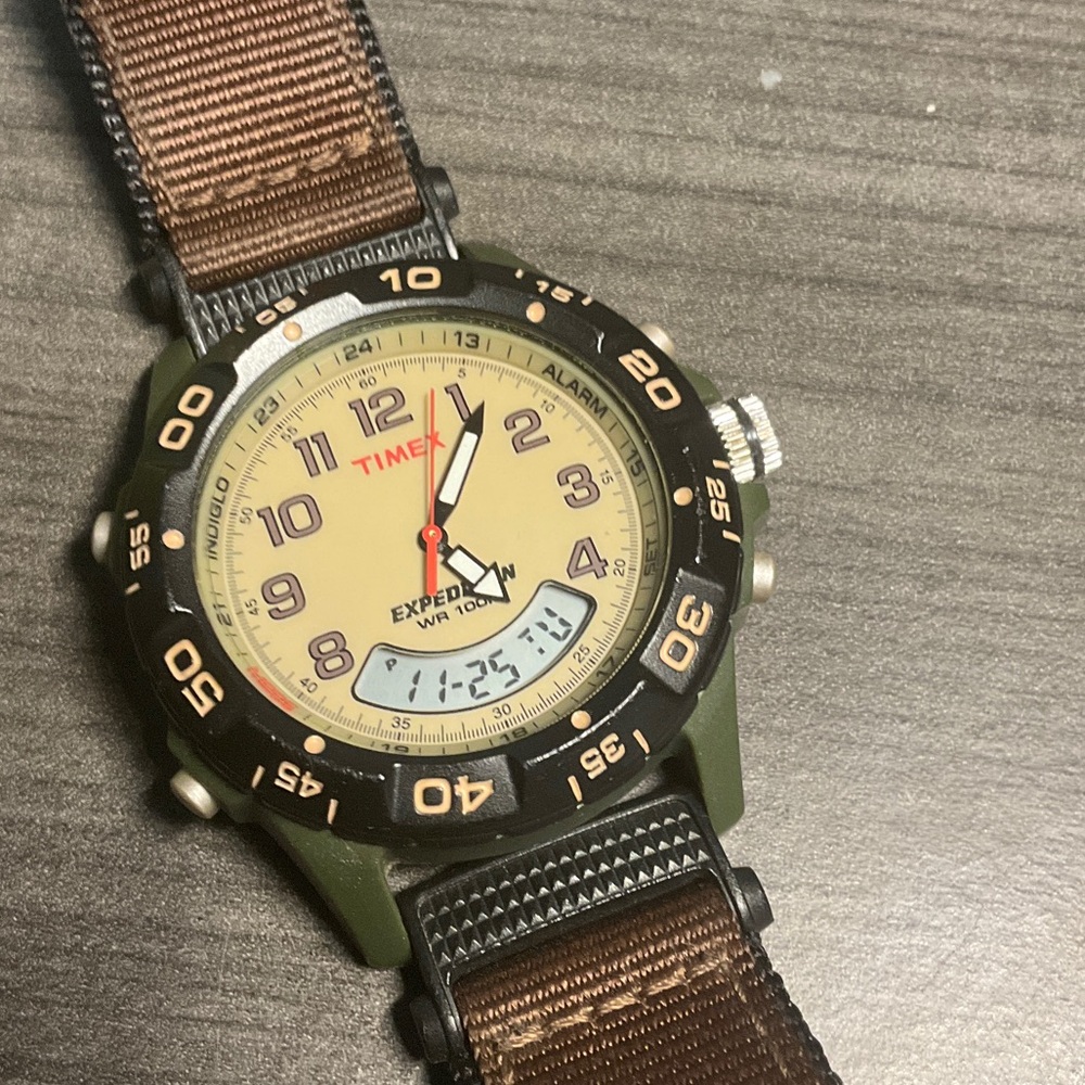 Timex Expedition Brown and Cream Watch